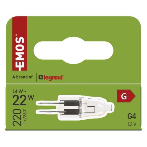 EMOS ZE0505A, EMOS halogén izzó JC G4 14W 160lm