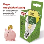 EMOS ZF1A42, LED izzó Filament Mini Globe A CLASS / E14 / 3,8 W (60 W) / 806 lm / meleg fehér
