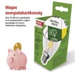 EMOS ZF1A43, LED izzó Filament Mini Globe  A CLASS/ E14 / 3,8 W (60 W) / 806 lm / Természetes fehér