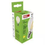 EMOS ZF1D03, LED izzó Filament Mini Globe / E14 / 1,8 W (25 W) / 250 lm / Természetes fehér