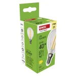 EMOS ZF1D22, LED izzó Filament Mini Globe / E14 / 3,4 W (40 W) / 470 lm / Meleg fehér