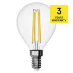 EMOS ZF1D23, LED izzó Filament Mini Globe / E14 / 3,4 W (40 W) / 470 lm / Természetes fehér