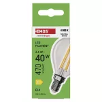 EMOS ZF1D23, LED izzó Filament Mini Globe / E14 / 3,4 W (40 W) / 470 lm / Természetes fehér