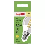 EMOS ZF1D42, LED izzó Filament Mini Globe / E14 / 5,9 W (60 W) / 806 lm / Meleg fehér