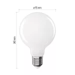 EMOS ZF2D52, LED izzó Filament G95 / E27 / 7,8 W (75 W) / 1055 lm / Meleg fehér