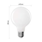 EMOS ZF2D53, LED izzó Filament G95 / E27 / 7,8 W (75 W) / 1055 lm / Természetes fehér