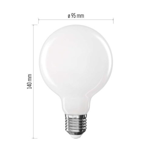 EMOS ZF2D53, LED izzó Filament G95 / E27 / 7,8 W (75 W) / 1055 lm / Természetes fehér