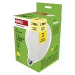 EMOS ZF2D82, LED izzó Filament G125 / E27 / 18 W (150 W) / 2452 lm / Meleg fehér