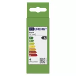 EMOS ZF3A42, LED izzó Filament gyertya A CLASS/ E14 / 3,8 W (60 W) / 806 lm / Meleg fehér