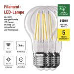 EMOS ZF5148.3, LED izzó Filament A60 / E27 / 3,8 W (60 W) / 806 lm / természetes fehér 3db