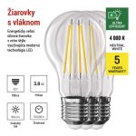 EMOS ZF5148.3, LED izzó Filament A60 / E27 / 3,8 W (60 W) / 806 lm / természetes fehér 3db