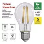 EMOS ZF5148, LED izzó Filament A60 / E27 / 3,8 W (60 W) / 806 lm / természetes fehér