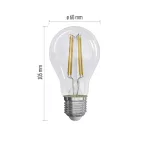 EMOS ZF5157.3, LED izzó Filament A60 / E27 / 5 W (75 W) / 1 060 lm / meleg fehér 3db