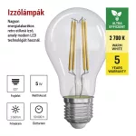 EMOS ZF5157, LED izzó Filament A60 / E27 / 5 W (75 W) / 1 060 lm / meleg fehér