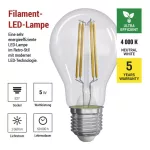 EMOS ZF5158, LED izzó Filament A60 / E27 / 5 W (75 W) / 1 060 lm / természetes fehér
