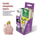 EMOS ZF5158, LED izzó Filament A60 / E27 / 5 W (75 W) / 1 060 lm / természetes fehér