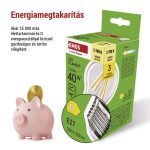EMOS ZF5D22, LED izzó Filament A60 / E27 / 3,4 W (40 W) / 470 lm / Meleg fehér