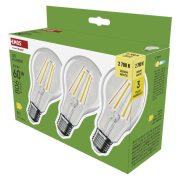   EMOS ZF5D42.3, LED izzó Filament A60 / E27 / 5,9 W (60 W) / 806 lm / Meleg fehér