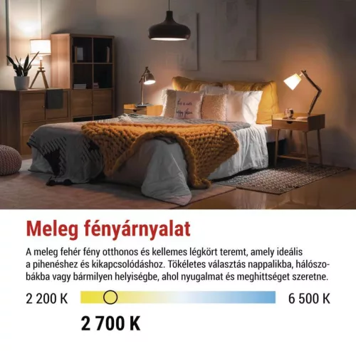 EMOS ZF5D42.3, LED izzó Filament A60 / E27 / 5,9 W (60 W) / 806 lm / Meleg fehér