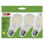 EMOS ZF5D43.3, LED izzó Filament A60 / E27 / 5,9 W (60 W) / 806 lm / Természetes fehér