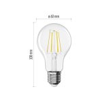 EMOS ZF5D43, LED izzó Filament A60 / E27 / 5,9 W (60 W) / 806 lm / Természetes fehér