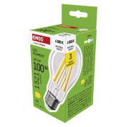   EMOS ZF5D63, LED izzó Filament A60 / E27 / 10,5 W (100 W) / 1521 lm / Természetes fehér