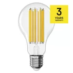 EMOS ZF5D82, LED izzó Filament A70 / E27 / 18 W (150 W) / 2452 lm / Meleg fehér
