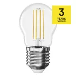 EMOS ZF6D23, LED izzó Filament Mini Globe / E27 / 3,4 W (40 W) / 470 lm / Természetes fehér