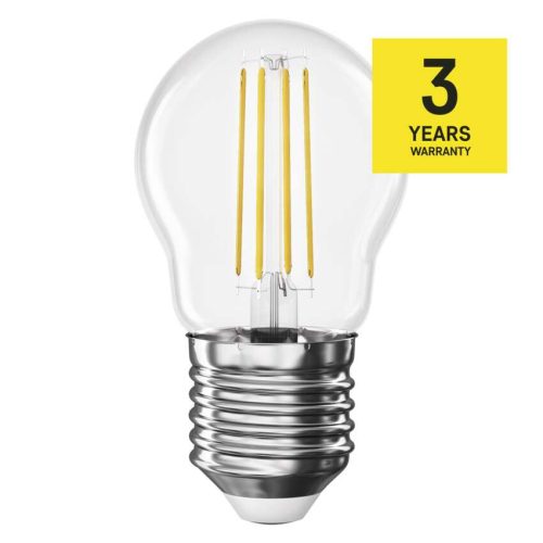 EMOS ZF6D23, LED izzó Filament Mini Globe / E27 / 3,4 W (40 W) / 470 lm / Természetes fehér