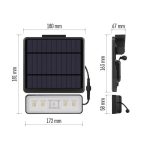 EMOS ZG112S, LED SOLAR reflektor hordozható SUNNO, PIR, 1300lm IP54 természetes fehér