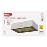 EMOS ZG161S, LED SOLAR lámpatest BRIXO PIR,  350lm IP65 természetes fehér