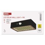 EMOS ZG162S, LED SOLAR lámpatest BRIXO PIR, 350lm IP65 természetes fehér