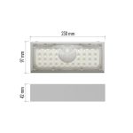 EMOS ZG165S, LED SOLAR lámpatest BRIXO PIR, 900lm IP65 természetes fehér