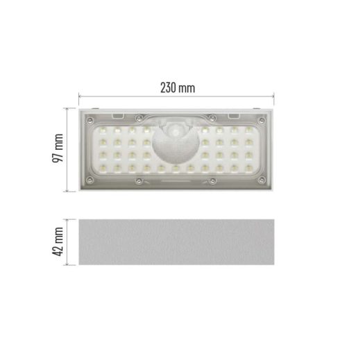 EMOS ZG165S, LED SOLAR lámpatest BRIXO PIR, 900lm IP65 természetes fehér