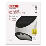 EMOS ZG172S, LED SOLAR lámpatest LUMI PIR, 240lm IP54 természetes fehér