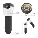 EMOS ZGA020P, LED kerti fali lámpa, 12 x 12 x 33 cm, 1 x E27, 15 W