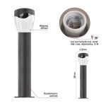 EMOS ZGA0A0P, LED kerti oszloplámpa, 12 x 12 x 50 cm, 1 x E27, 15 W