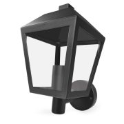   EMOS ZGB010P, LED kerti fali lámpa, 19,8 x 15 x 27,8 cm, 1 x E27, 15 W