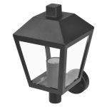 EMOS ZGB010P, LED kerti fali lámpa, 19,8 x 15 x 27,8 cm, 1 x E27, 15 W