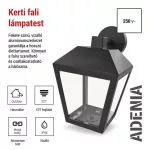 EMOS ZGB020P, LED kerti fali lámpa, 18 x 15 x 24,5 cm, 1 x E27, 15 W