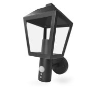   EMOS ZGB040P, LED kerti fali lámpa szürkületérzékelővel, 19,8 x 15 x 29,8 cm, 1 x E27, 15 W