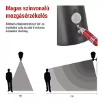 EMOS ZGB040P, LED kerti fali lámpa szürkületérzékelővel, 19,8 x 15 x 29,8 cm, 1 x E27, 15 W