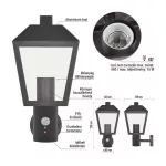 EMOS ZGB040P, LED kerti fali lámpa szürkületérzékelővel, 19,8 x 15 x 29,8 cm, 1 x E27, 15 W