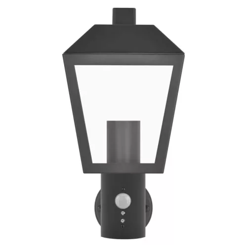 EMOS ZGB040P, LED kerti fali lámpa szürkületérzékelővel, 19,8 x 15 x 29,8 cm, 1 x E27, 15 W