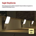 EMOS ZGE014L, LED kerti fali lámpa, 12 x 12 x 20 cm, 12,5 W, meleg fehér