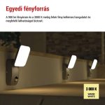 EMOS ZGE044L, LED kerti fali lámpa NIKA szürkületérzékelővel, 12 x 12 x 20 cm, 12,8 W, meleg fehér