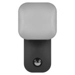 EMOS ZGE044L, LED kerti fali lámpa NIKA szürkületérzékelővel, 12 x 12 x 20 cm, 12,8 W, meleg fehér