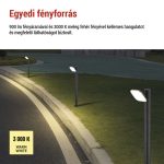 EMOS ZGE0A4L, LED kerti oszloplámpa, 12 x 12 x 50 cm, 12,5 W, meleg fehér