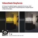 EMOS ZGL010P, LED kerti fali lámpa, 11,9 x 10,6 x 21,8 cm, 1 x E27, 25 W