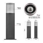 EMOS ZGL0A0P, LED kerti oszloplámpa, 15,3 x 13,3 x 45 cm, 1 x E27, 25 W